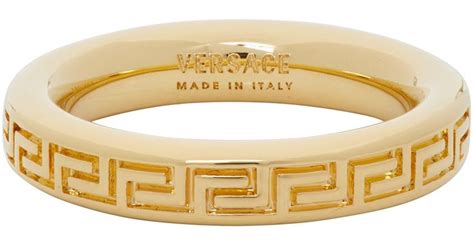 versace greek key ring|Versace Greek Key Band Ring .